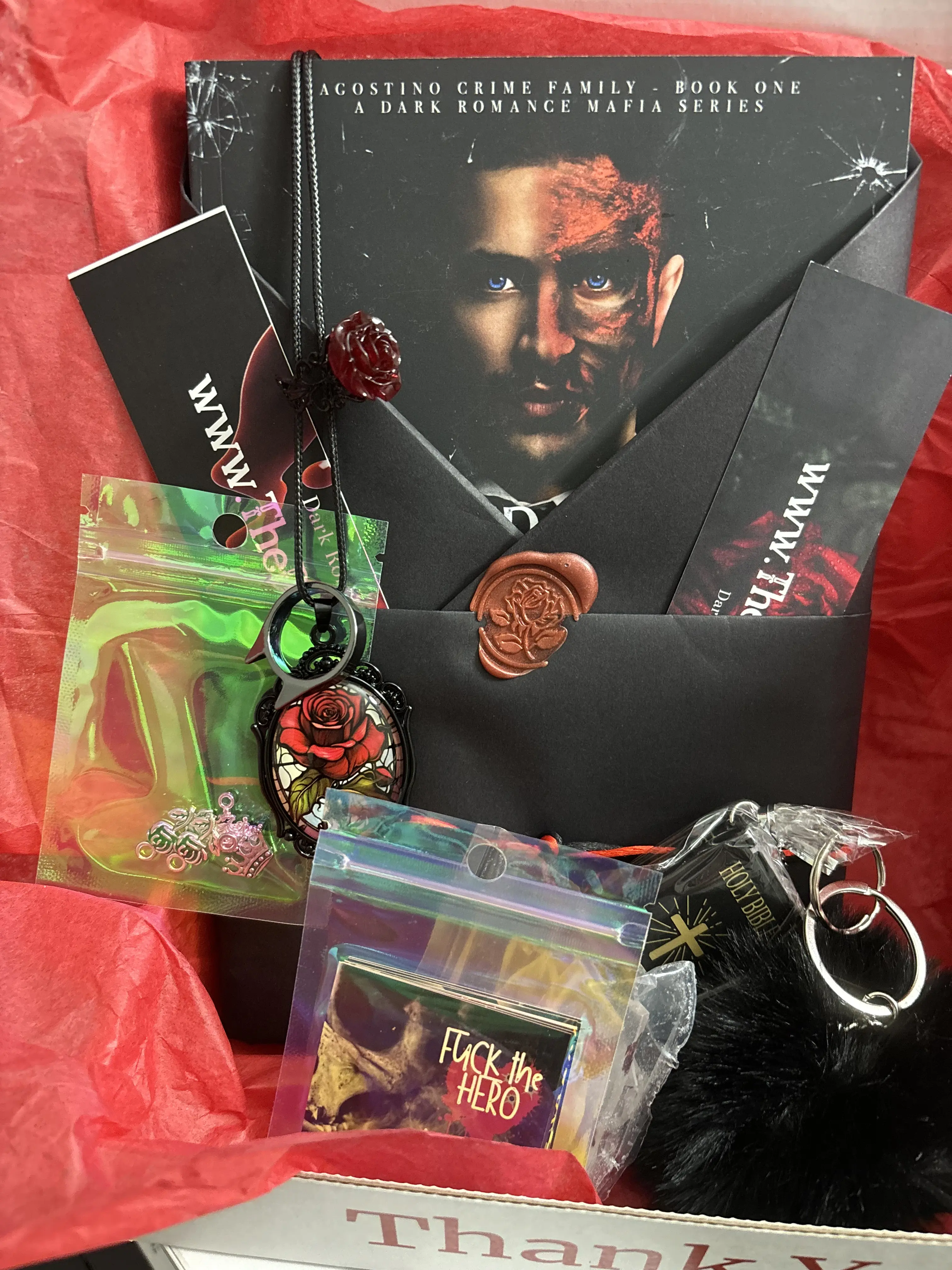 Dark Romance Book Box With Bookish Swag & Gifts For The Smut Lovers