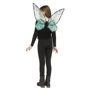 Black/Green Fairy Wings - Light Up - Costume Accessory - One Size