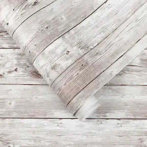17.7''x196'' Contact Paper Peel and Stick Wallpaper Wood Grain Contact Paper for Cabinets Countertop Waterproof Removable Wallpaper Self Adhesive Decorative Shiplap Papel Tapiz para Pared