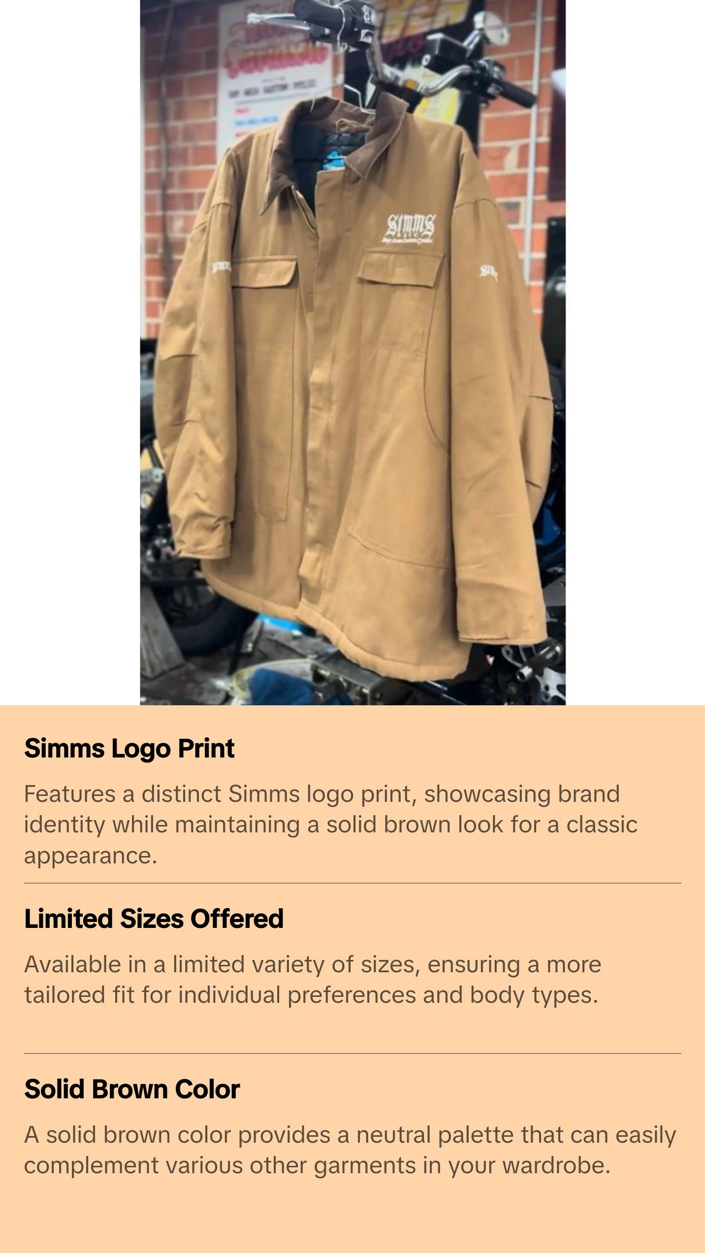 SIMMS BACC Jacket -Lite Brown