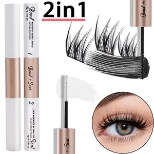 Lash Bond And Seal Waterproof 10ML Bond And Seal For DIY Lash Extension Cluster Lash Glue Strong Gentle &Latex Free Lash Glue Long-Lasting Without Clumpy(1pc Of Glue) Eyelashes Makeup Cosmetic Eyelashes Extensions Eyelash Eyelash Extension