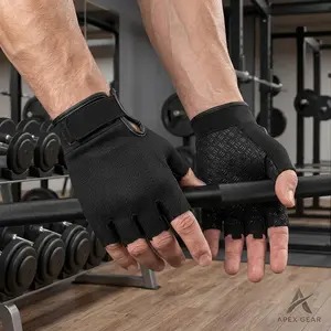 Fingerless Tactical Biking Gloves for Men and Women - Ideal for Airsoft Fishing Training Motorcycle Riding Outdoor Sports Activities Durable Breathable Grip Workout Gear Accessories