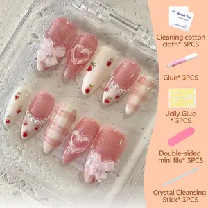 Best-Selling Press-On Nails – Reusable Nail Kit with Long-Lasting Glue & Easy Removal | Perfect for Daily Wear & Parties