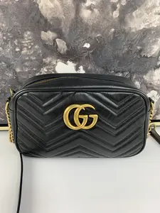 Pre-owned GUCCI leather Crossbody Bags Small Marmont Crossbody