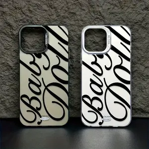 A Stylish Artistic English Font Phone Case, Casing with Creative Patterns, a Durable Phone Protector, Offering Aesthetic Full Coverage And Drop Protection, Suitable for iphone 17/17 Air/16/Xr/11/12/13/14/15 Plus Pro Max/Plus And Ot