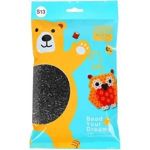 Fuse Beads 6000 Melty Beads Compatible 5 mm  and Hama Bead, Black, S13