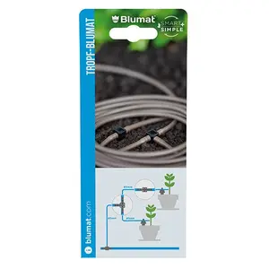 Blumat Drip Tube + Mini-Fittings – 3mm (1 Tee, 2 Unions)