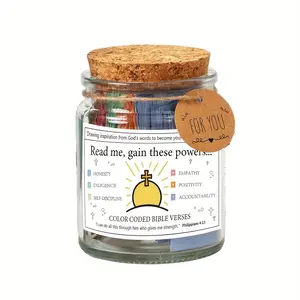 Bible Verses in Jars,Read Me When Bible Verses Jar Prayer Requests,Faith Based Gifts Christian Gifts for Emotional Strength and Spiritual Connection,Mother's Day gift Biblical Gifts For Women/Men