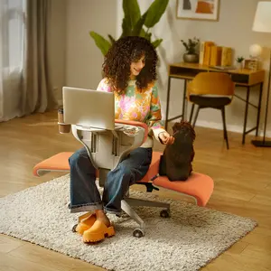 Newtral Ergonomic Chair: Adjustable Height, Armrests & Lumbar Support | Waterproof & Pet-Safe Fabric | Perfect for Home Office, Gaming, and Reading
