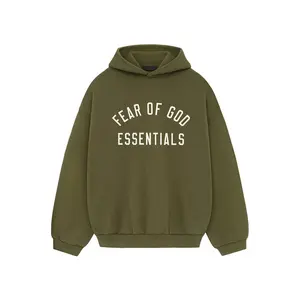Fear of God Essentials Fleece Hoodie Military