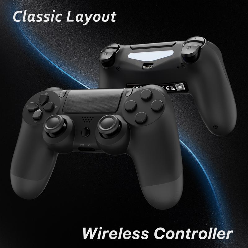 Wireless Game Controller for PS4/PC/Android/iOS, With Double Vibration, Six Axis Gyro, Touch Pad, Speaker, Gamepad For playstation