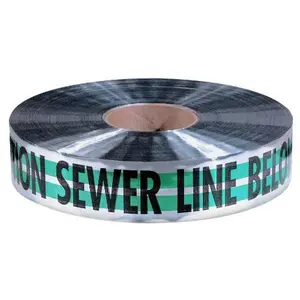 Milwaukee 31-053 Detectable Tape 1000' x 3" Green Clear Polyethylene/Polymer