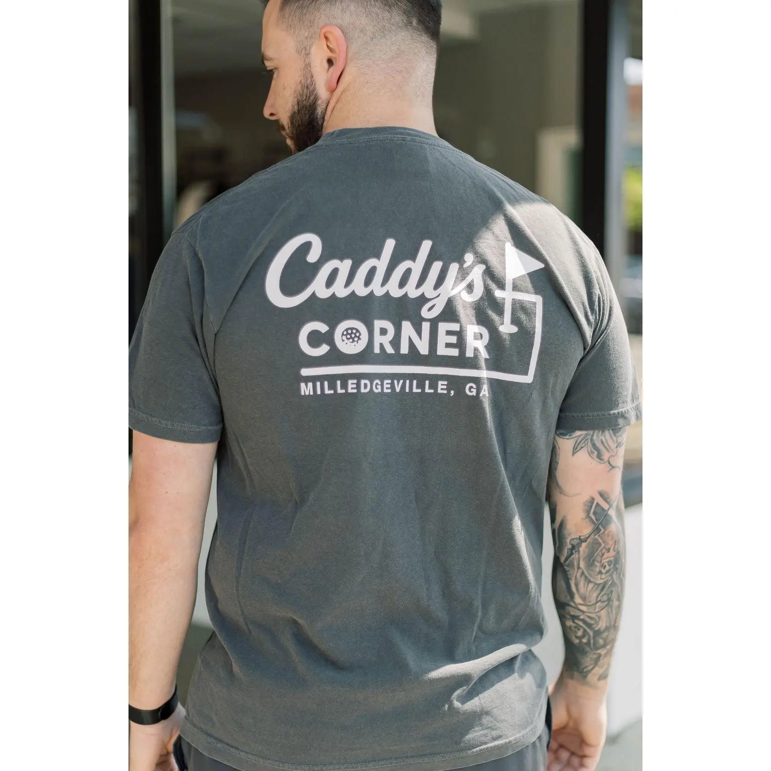 Caddy's Corner Logo Tee – Pepper