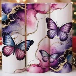 Butterflies | 20oz sublimation transfer print out (TRANSFER ONLY, NOT A FINISHED TUMBLER)