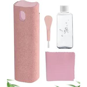 Screen Cleaner Spray and Wipe Touch Screen Cleaner for  iPad Computer Laptop Tablet MacBook Cell Phone Eyeglasses(Pink)