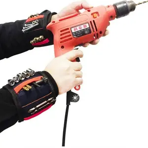 Magnetic Wristband, Magnetic Tool Wrist Strap, Strong Magnetism Wrist Pickup Tool, Storage Magnetic Wristband