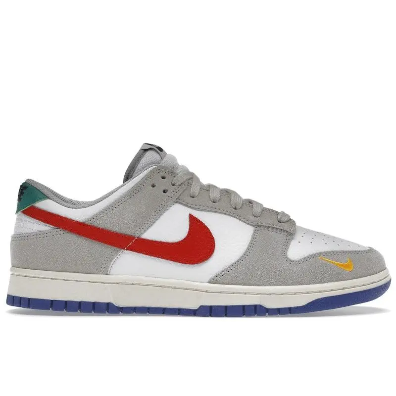 Nike Men's Dunk Low Light Iron Ore Red Blue, from StockX