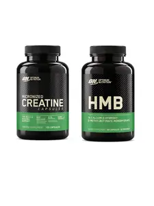 Optimum Nutrition HMB + ON Creatine Capsules 100 CT - Bundle