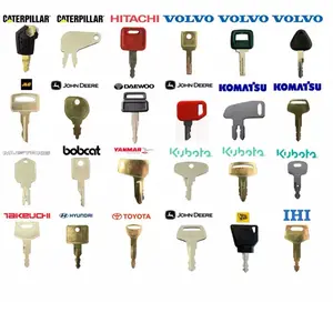 24 Heavy Contruction Equipment Key Set Case Kubota Volvo JCB Komatsu Bobcat Cat Ultimate Operator Key Set