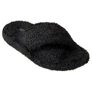 FitFlop iQushion D-Luxe Padded Teddy Cross Slides FitFlop iQushion D-Luxe Padded Teddy Cross Slides