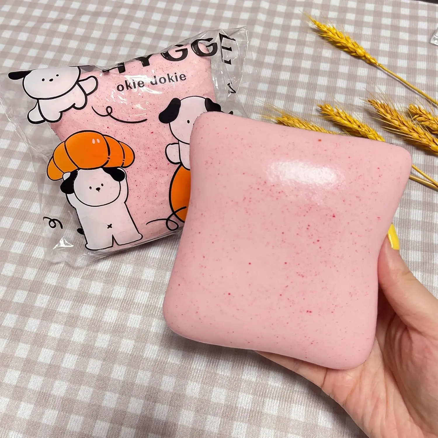 Bread Butter Slow Rising Squishy Toy - Oddly Satisfying Anxiety Aid, Sensory Activities Fidget Gadget, Stress Relief Squeeze Toy for Kids, Birthday Party Favors & Stocking Fillers