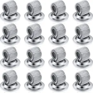 Pen Holder Clips, Manganese Steel, Self-Adhesive, Pencil Organizer with Adjustable Spring Loop, for Refrigerator, Whiteboard, Erase Board and Bulletin Board, 16 Pieces