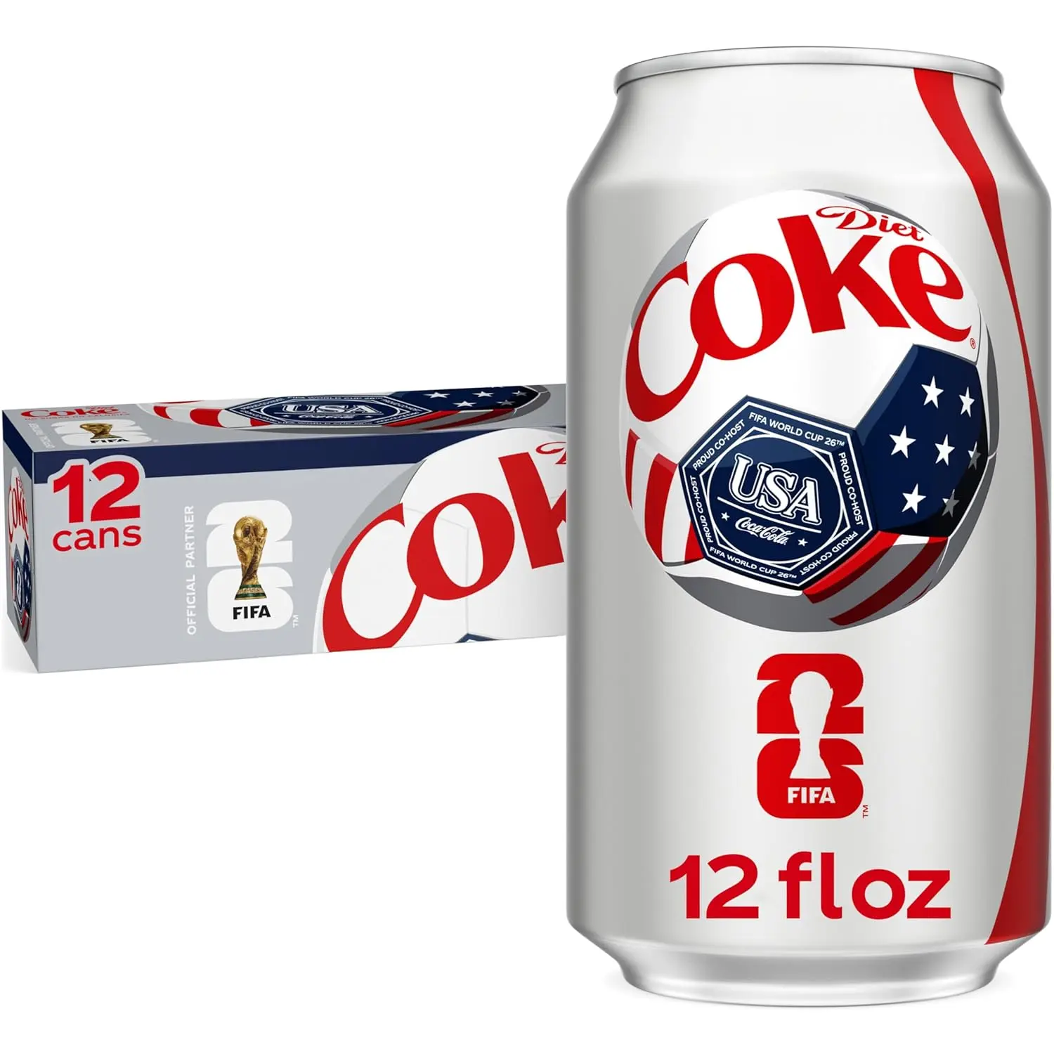 Diet Coke Soda Soft Drinks, 12 fl oz Fridge Pack Cans, 12 Pack - Cola Flavored Diet Soda Soft Drinks