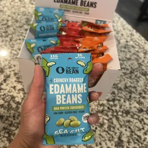 The Only Bean - Crunchy Roasted Edamame Beans (Variety Pack) - High Protein, Healthy Snacks, Low Carb, High Fiber, Gluten-Free & Vegan (0.9oz) (24 Pack)