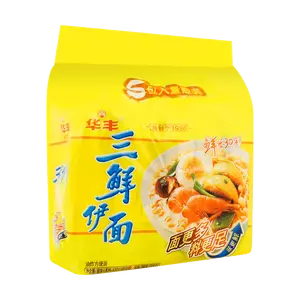 HUA FENG San Xian Yi Noodles - Nostalgic Instant Ramen, 5 Packs (430g) - Classic Chinese Flavor, Quick & Easy Meal