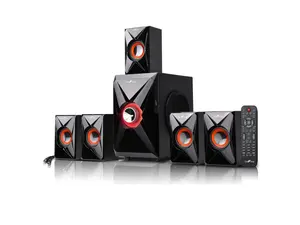 Befree Sound BFS-420 5.1 Channel Surround Sound Bluetooth Speaker System, Orange
