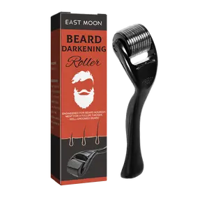 Derma Roller for Hair Growth, Beard Care & Skin – Ideal Gift for Men Titanium Collagen Production Smooth Blood Circulation