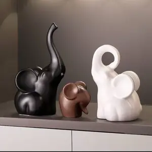 Nordic Style Ceramic Furniture Office Decor, Pair of Elegant Desk Accessories, Modern Home & Workspace Essentials