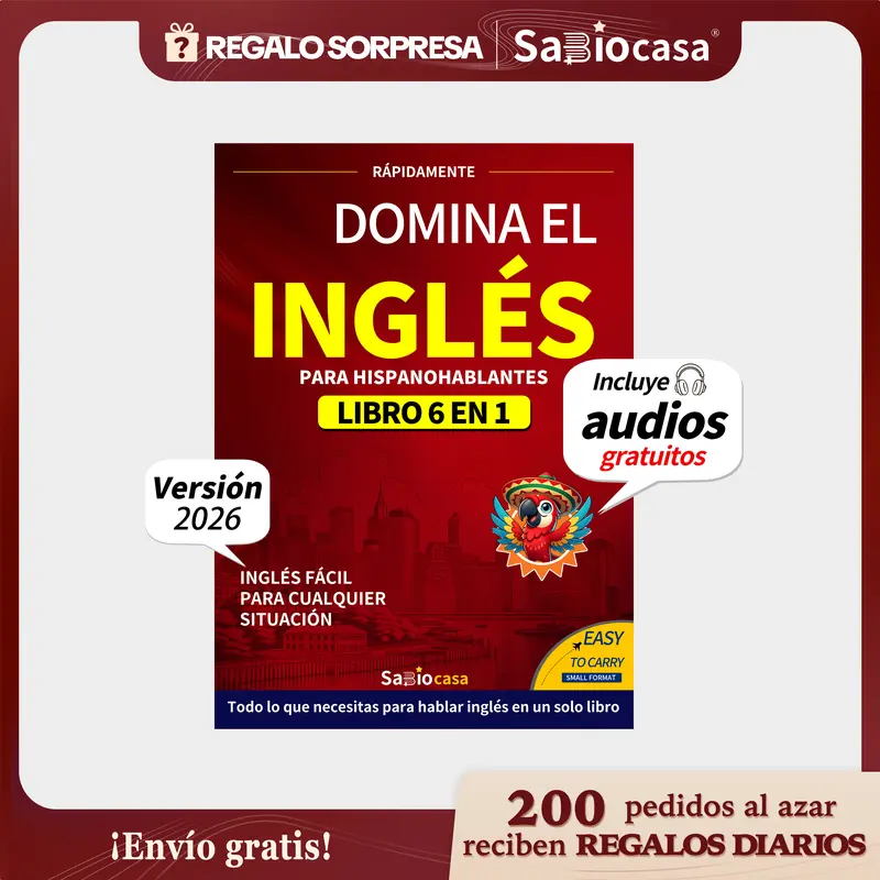 Dominate English 6 Books in 1 with Audio for Spanish Speakers A Powerful Learning System for Beginners and Real Life Communication (Spanish Edition),Learn Anytime Anywhere,Spanish Speaker,Listening Practice