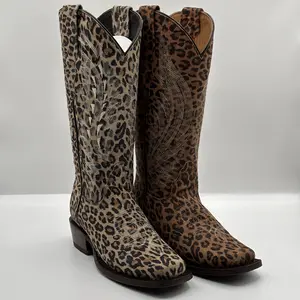 Women's Boots Leopard Leather Sole Women's Boots Leopard Leather Sole