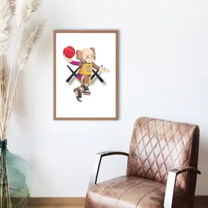ANZELITAS KAWS Basketball Poster | Motivational Wall Art | HypeBeast Poster | Trendy Wall Art | Streetwear Poster | Hypebeast Decor