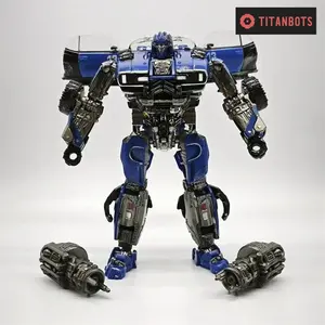Blue Warrior Transforming Robot Action Figure | Dropkick Edition | 6.5inches Tall