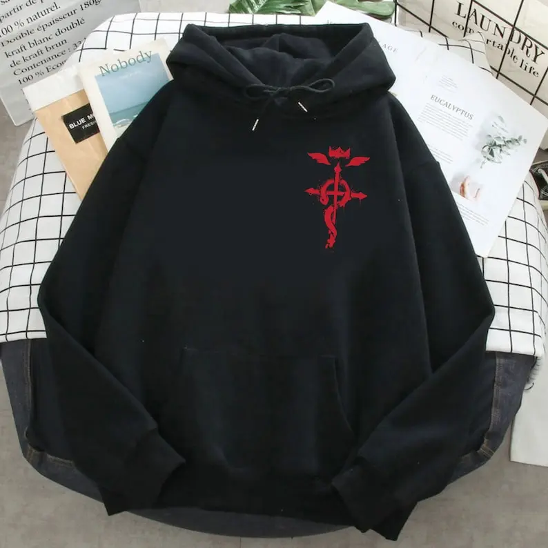 Red Symbol Alchemist Hoodie, Sweatshirt, Tshirt, Homunculus, Fma Brotherhood Fan Shirt, Anime Fan Shirt, Womenswear, Menswear