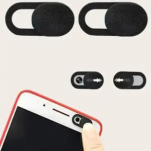 20 Counts Webcam Cover Slide Ultra-Thin, Black & White Set (10 Each) for Computer Webcam, Security Blocker for Privacy Protection