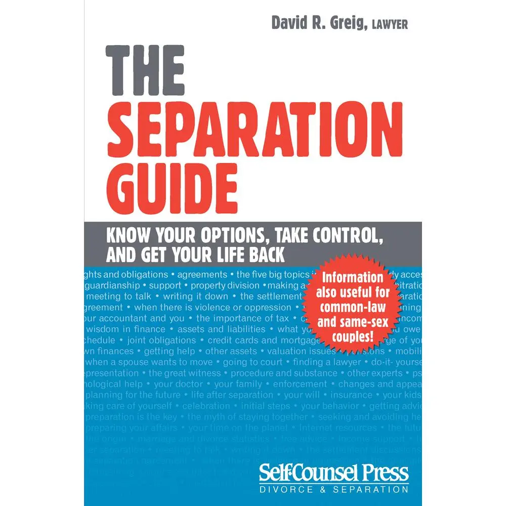 USED-The Separation Guide: Know Your Options, Take Control, and Get Your Life Back by Greig, David R. (Paperback)
