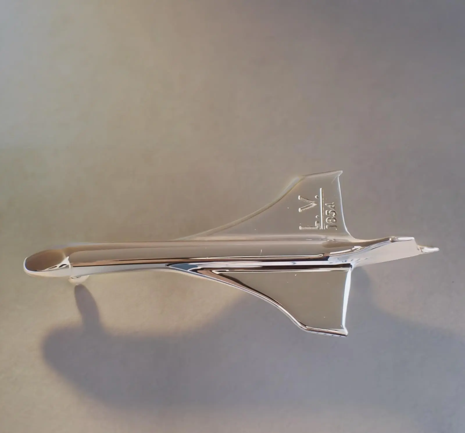 Pre-owned M368 LOUIS VUITTON Airplane Brooch Pendant SS Charm Jewelry ️ $699