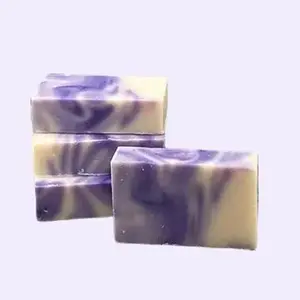 Fox Hollow Farm Lavender Soap - Moisturizing, Alcohol Free, 1 Bar, 2 Bars, or 3 Bars - Suitable for Adults & Children - Body Care Coconut Olive Shea Butter Comfort Cleansing