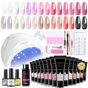 Complete polygel nail kit for beginners - all-in-one gel extension nail kit, Professional nail art starter kit,Set Manicure Starter Kit Gifts For Women