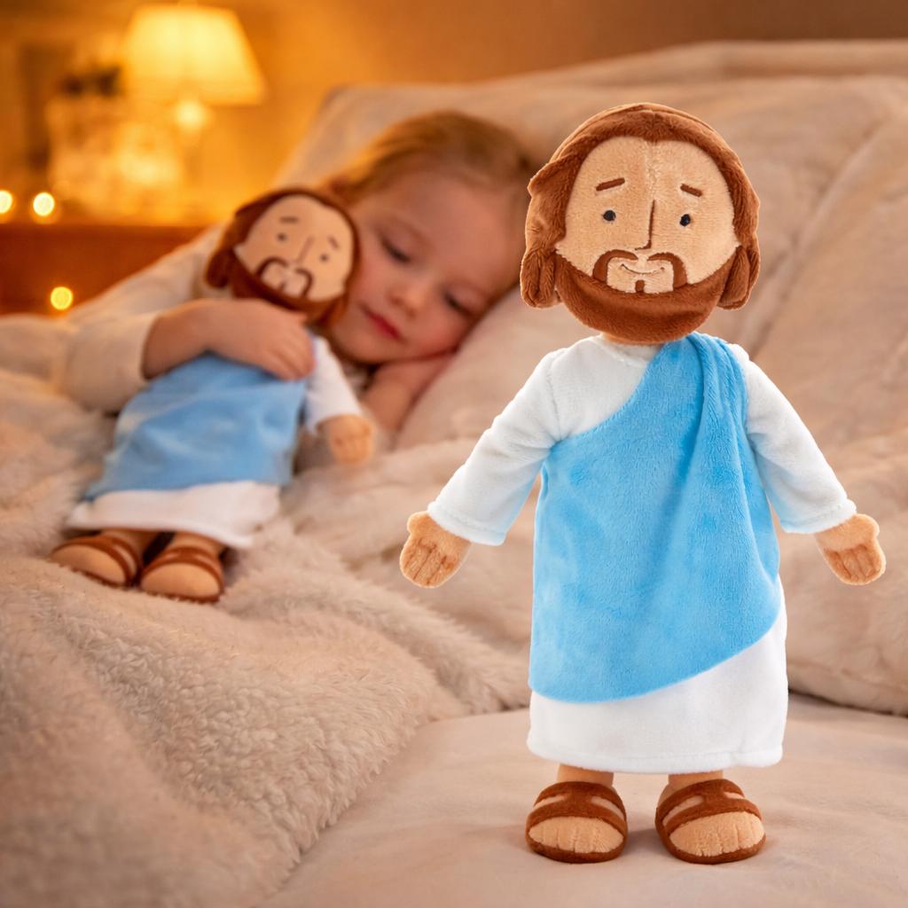 13" Jesus Plush Toy Stuffed Jesus Christian Plushie Doll Religious Gift for Easter Christmas Church