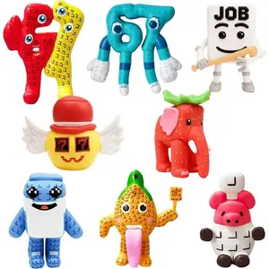 8-Piece Tralalero Tralala Action Figure, 8PCS Italian Brainrot Meme Figures Toys Unique Funny Cartoon Weirdo Dolls Set, Colorful Desk Toys & Home Decor - Creative Figurines Gift For Stress Relief & Collection