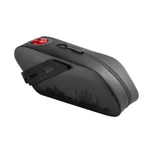 ROCKBROS Bicycle Tail Bag with Light & Brake Sensor Smart Taillight Waterproof Durable Dual-mode Safety Scratch-resistant Fabric Three Velcro Straps