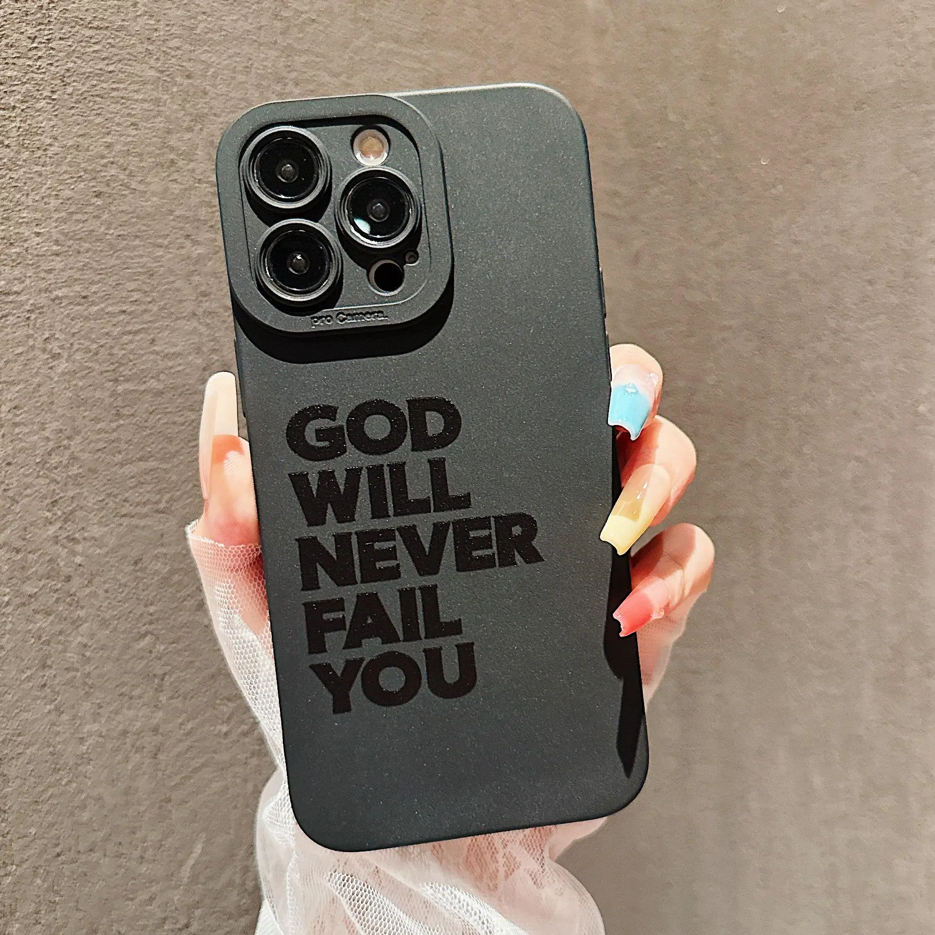 Letter Pattern Phone Case, Anti-fall Phone Protector Cover, Shockproof Phone Protective Case Compatible with iPhone 15 14 13 12 11 Series