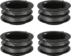 SB00L00 String Trimmer Replacement Spool 17ft .080" Compatible with Greenworks ST60V ST60V-T0 80V ST80L200 Front Mount String Trimmer Refills Dual Line 2901619 2906302 (4 Pack)