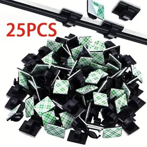 Adhesive Cable Clamps for Summer, Wire Cable Management Clamps, Cable Tie Holder, Cable Fixing Tools For Car, Office & Home, Car Stuff, Office Accessories, Work Accessories