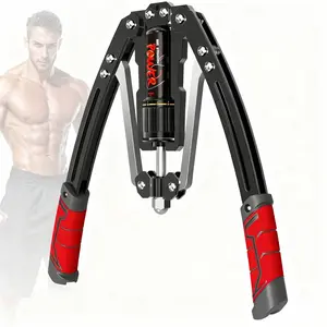 Handed Grip Strength Device-Adjustable 22-440lbs Hydraulic Power Home Chest Expander Shoulder Muscle Training Fitness Equipment Arm Enhanced Exercise Strengthener- with Counting Function