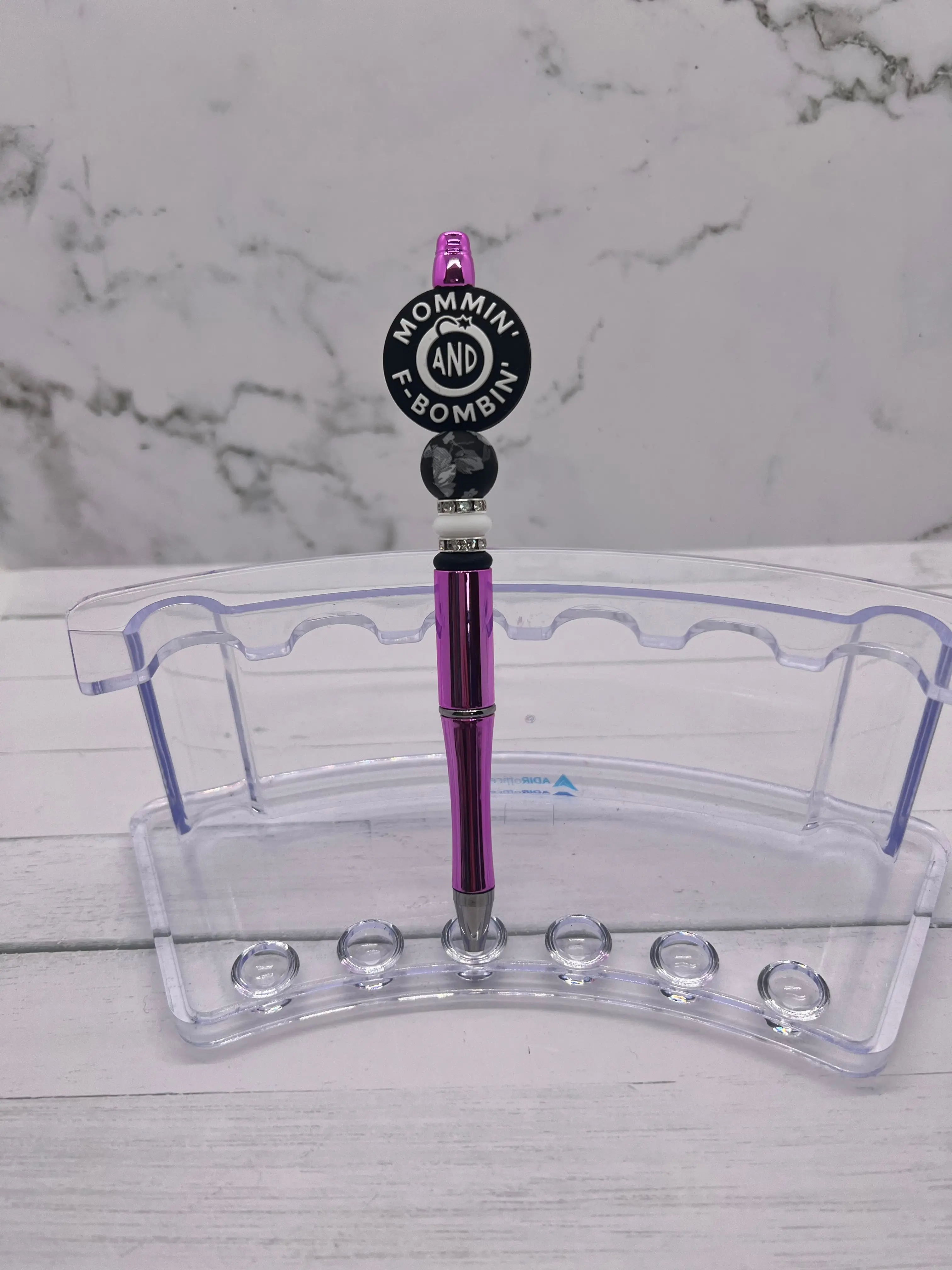 Mommin' and F Bombin' - Beaded Ballpoint Pen